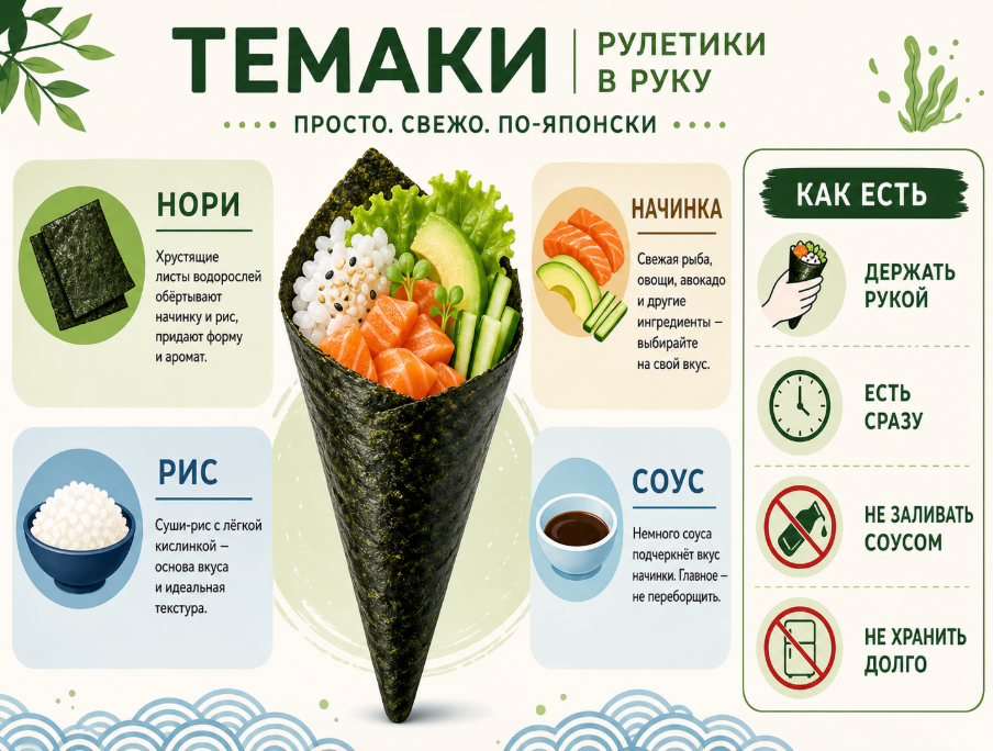 Хенд роллы: что это такое и чем они отличаются от роллов